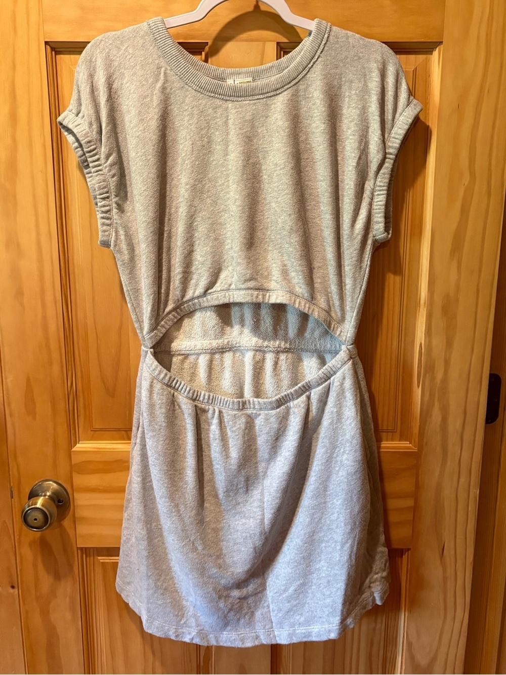 OFFLINE By Aerie Weekend Fleece Cut Out Dress Grey women’s M